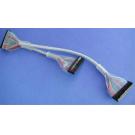 FLOPPY RIBBON Cable ROUND 2-Device Silver 18-Inch